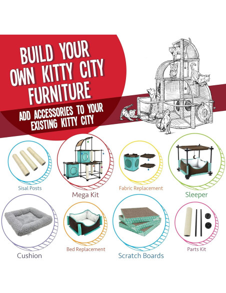 Cama para Gatos Kitty City 2.0 Lavable 41.91 cm Cama para Gatos Kitty City 2.0 Lavable 41.91 cm