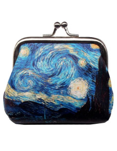 Monedero Mini Adam Victor Azul con Cierre Clasp - 9.1x7.1cm