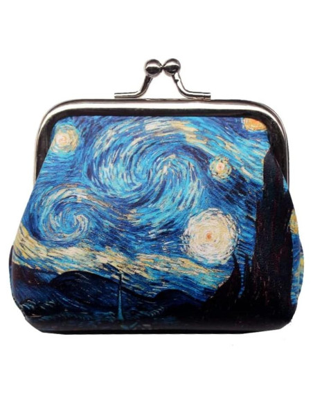 Monedero Mini Adam Victor Azul con Cierre Clasp - 9.1x7.1cm Monedero Mini Adam Victor Azul con Cierre Clasp - 9.1x7.1cm