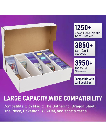 Caja de Almacenamiento de Tarjetas EBOAUSI 3950 Capacidad 5 Filas Caja de Almacenamiento de Tarjetas EBOAUSI 3950 Capacidad 5 Filas