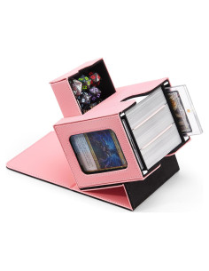 Caja de Barajas MTG Zettokete Rosa y Negro con Pantalla Doble