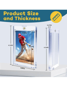 64 Soportes Magnéticos para Tarjetas ZENOWICK 35pt U-V 2