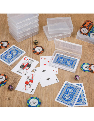 Caja de Almacenamiento de Cartas Vicenpal 60 Pcs Transparente 9.8x7.4 cm