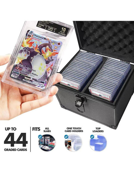 Caja de Almacenamiento para Tarjetas WUBRG TCG - 44 Ranuras Caja de Almacenamiento para Tarjetas WUBRG TCG - 44 Ranuras