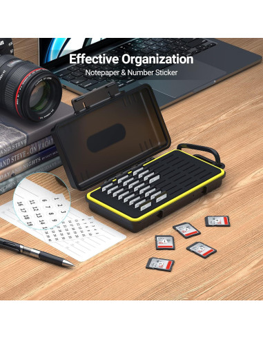 Funda Organizador 40 Slots Tarjetas de Memoria Jinjiacheng