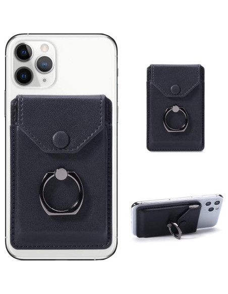 Soporte de Tarjetas YUNCE Negro - Cartera Adhesiva Impermeable Soporte de Tarjetas YUNCE Negro - Cartera Adhesiva Impermeable