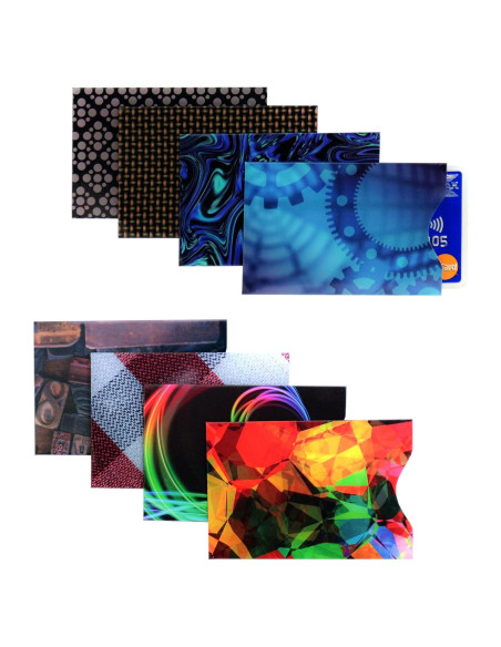 Fundas Protectores RFID Kurtzy - Paquete de 8 Tarjetas 8.8x5.8cm Fundas Protectores RFID Kurtzy - Paquete de 8 Tarjetas 8.8x5.8cm
