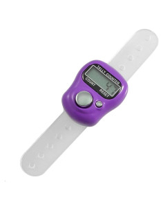 Contador Electrónico de Dedo uxcell 5 Dígitos LCD Púrpura