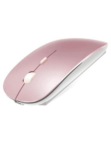 Ratón Bluetooth KLO GD Oro Rosa Recargable 1600 DPI
