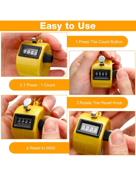 Contador de Mano Hoteam AY2389 - 30 Clickers Digitales ABS Contador de Mano Hoteam AY2389 - 30 Clickers Digitales ABS