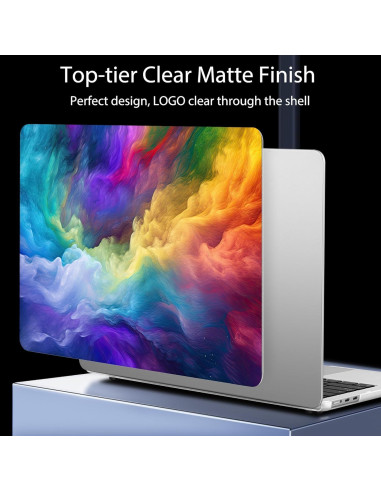 Funda Ultra Fina Mektron para MacBook Air 13.6" Arcoíris
