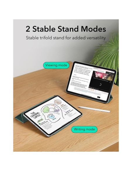 Funda ESR para iPad Air 11" M3/M2 2024/2025 Verde Bosque Funda ESR para iPad Air 11" M3/M2 2024/2025 Verde Bosque