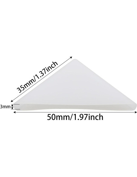 Heyous 50PCS Protectores de Esquinas Plástico Transparente 35mm Heyous 50PCS Protectores de Esquinas Plástico Transparente 35mm