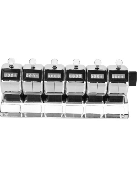 Contador Manual Clicker de Metal CFTGIW 4 Dígitos Acero Inoxidable Contador Manual Clicker de Metal CFTGIW 4 Dígitos Acero Inoxidable