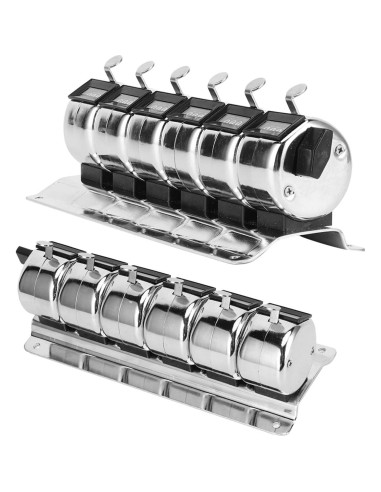 Contador Manual Clicker de Metal CFTGIW 4 Dígitos Acero Inoxidable