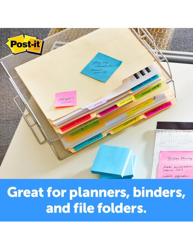 Pestañas Post-it 5 cm Colores Primarios 24 Pestañas 3M