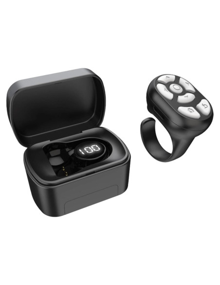 Control Remoto Bluetooth Yoidesu Pasador de Página Negro Control Remoto Bluetooth Yoidesu Pasador de Página Negro