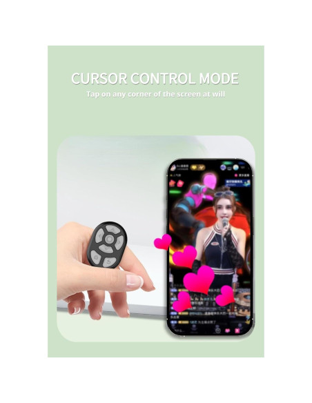 Control Remoto Bluetooth Yoidesu Pasador de Página Negro Control Remoto Bluetooth Yoidesu Pasador de Página Negro