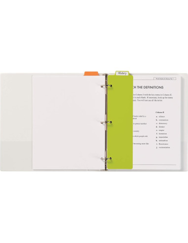 Separadores de Marcador Plástico Avery 5 Pestañas Multicolor