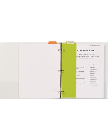 Separadores de Marcador Plástico Avery 5 Pestañas Multicolor Separadores de Marcador Plástico Avery 5 Pestañas Multicolor
