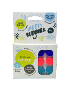 Tapones para oídos Putty Buddies de silicona - 3 pares