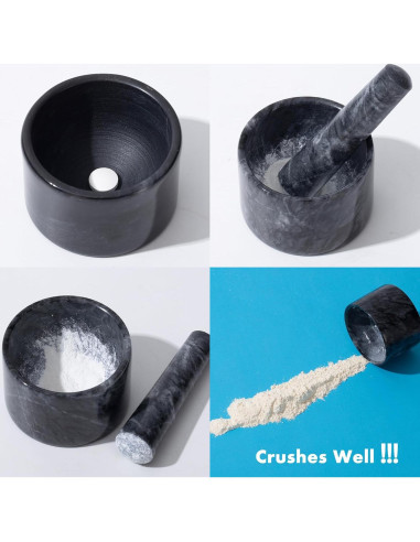 Triturador de Pastillas de Mármol FasolaHome Mini 10cm