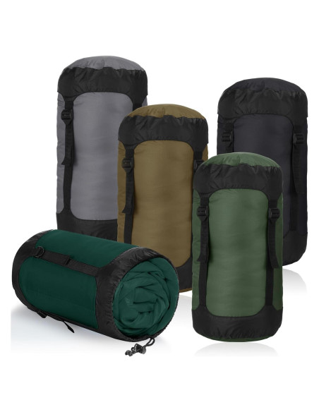 5 Sacos de Compresión GliCraft 20L Impermeables para Mochilas 5 Sacos de Compresión GliCraft 20L Impermeables para Mochilas