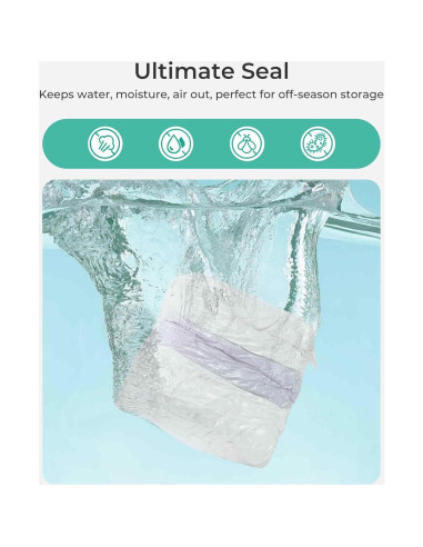 Bolsas de Almacenamiento al Vacío BAGSMART 6 Piezas 80% Compresión