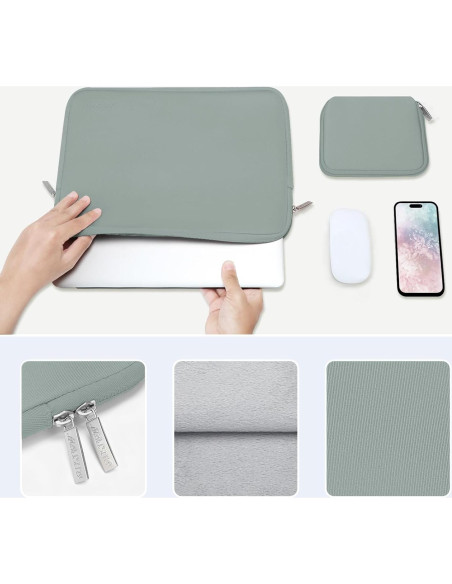 Funda para Laptop MOSISO 13" Neopreno Verde Antiguo Funda para Laptop MOSISO 13" Neopreno Verde Antiguo