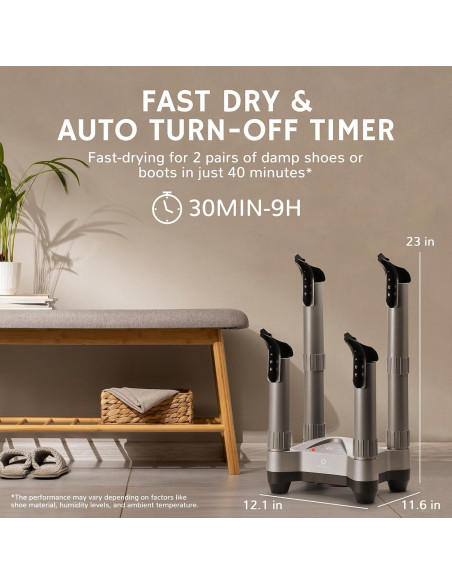 Secador de Botas Eléctrico Airthereal SD20 con Ozono y Temporizador Secador de Botas Eléctrico Airthereal SD20 con Ozono y Temporizador