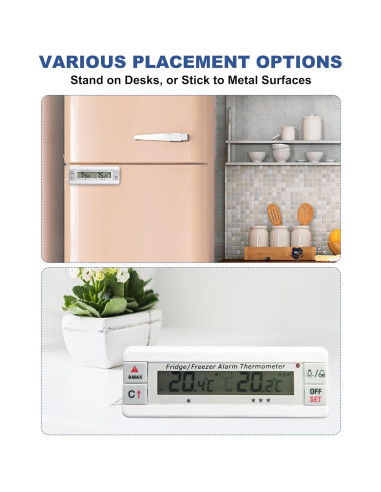 Termómetro Digital AMTAST para Refrigerador y Congelador