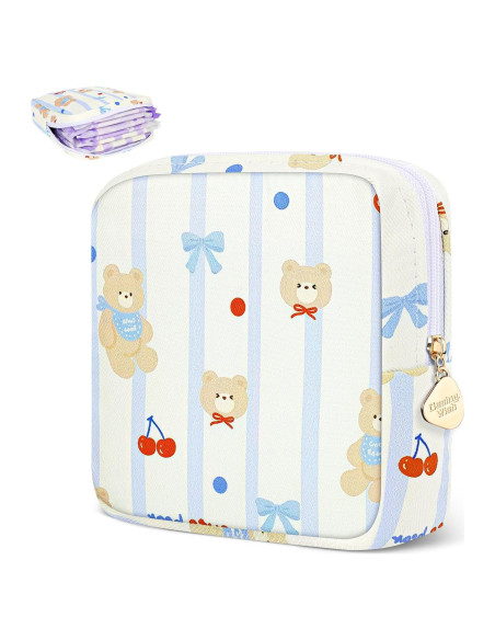 Bolsa de Almacenamiento para Compresas Higiénicas Desing Wish Oso con Lazo Bolsa de Almacenamiento para Compresas Higiénicas Desing Wish Oso con Lazo