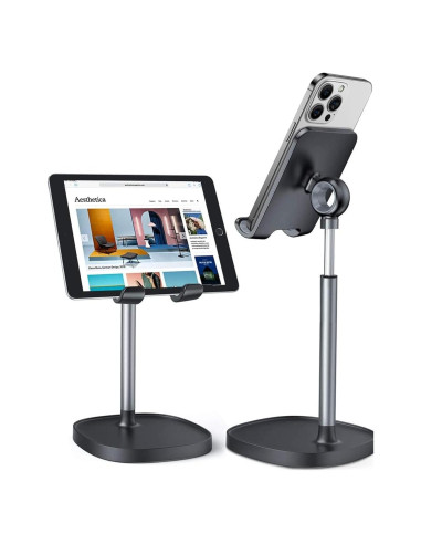 Soporte para Teléfono Ajustable LISEN Negro para Escritorio