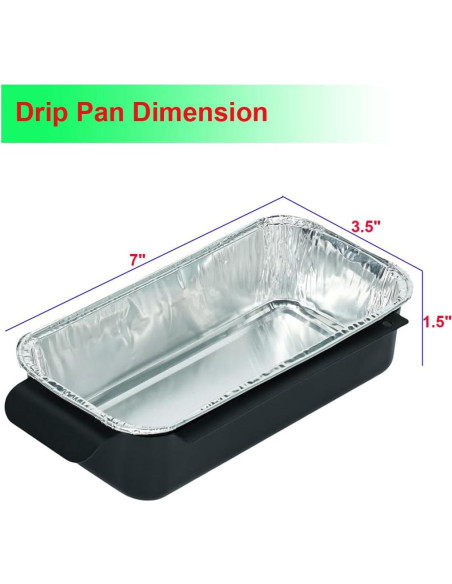 Bandejas de Goteo Desechables Aluminio DONSIQIZZ 30-Pack 19.3x8.6 cm Bandejas de Goteo Desechables Aluminio DONSIQIZZ 30-Pack 19.3x8.6 cm
