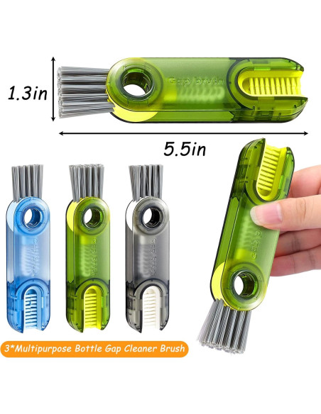 Cepillo Limpiador de Grietas 3 en 1 XANGNIER - Paquete de 3 Cepillo Limpiador de Grietas 3 en 1 XANGNIER - Paquete de 3