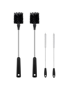 Juego de 4 cepillos de limpieza ToGeeKa para botellas y popotes