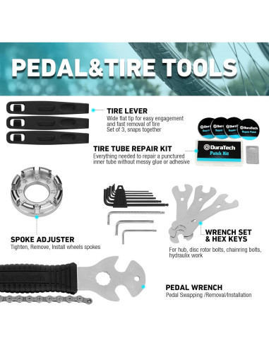 Kit de Herramientas para Bicicletas DURATECH 41 Piezas