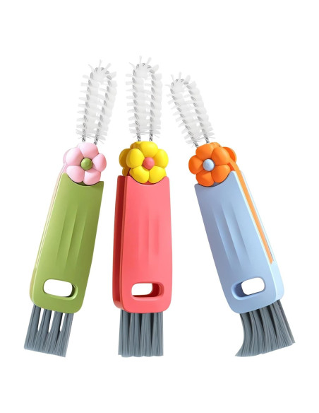 Cepillo de limpieza 3 en 1 NONENDU para tazas y botellas Cepillo de limpieza 3 en 1 NONENDU para tazas y botellas