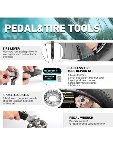 Kit de Herramientas para Bicicletas DURATECH 41 Piezas
