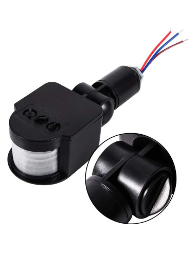 Detector de Movimiento LED EVTSCAN 180 12m PIR Infrarrojo