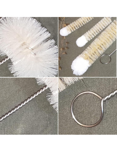 Cepillos de Botellas Coralpearl Acero Inoxidable X 4 Piezas