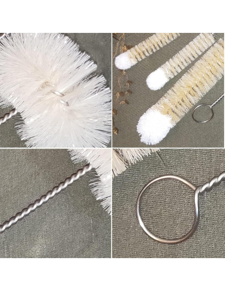 Cepillos de Botellas Coralpearl Acero Inoxidable X 4 Piezas Cepillos de Botellas Coralpearl Acero Inoxidable X 4 Piezas