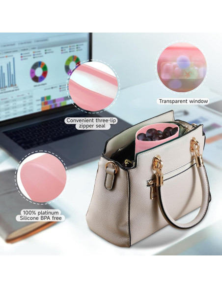 Bolsas de Almacenamiento de Silicona FIRAWER 3Pcs Reutilizables 227g 510g 907g Bolsas de Almacenamiento de Silicona FIRAWER 3Pcs Reutilizables 227g 510g 907g