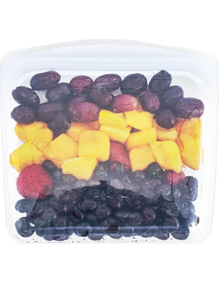 Stasher Bolsa de Silicona Mediana 828 ml Set de 2 Transparente Stasher Bolsa de Silicona Mediana 828 ml Set de 2 Transparente