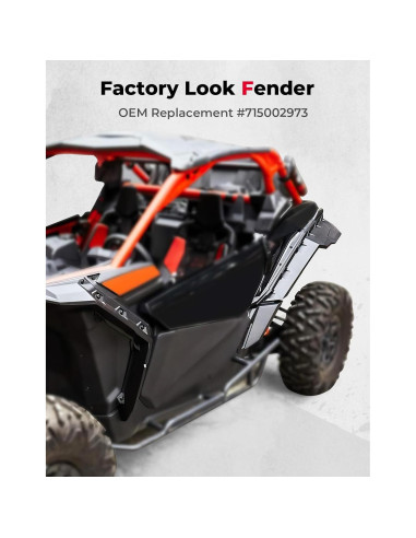 Extensiones de Guardabarros KEMIMOTO para Can-Am X3 2017-2025