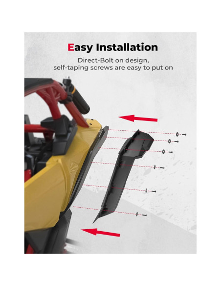 Extensiones de Guardabarros KEMIMOTO para Can-Am X3 2017-2025 Extensiones de Guardabarros KEMIMOTO para Can-Am X3 2017-2025
