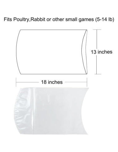 Bolsas de Reducción Térmica Anmboor 20 Pcs 33x46 cm para Aves