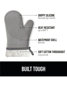 Juego de 2 Manoplas de Horno Silicona Gorilla Grip 32cm y Bolsa Almuerzo 8L 2