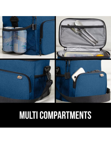 Juego de 2 Manoplas de Horno Silicona Gorilla Grip 32 cm y Bolsa Almuerzo 8L