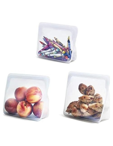 Bolsas de Almacenamiento Reutilizables Stasher - Mini, Mediana, Mega